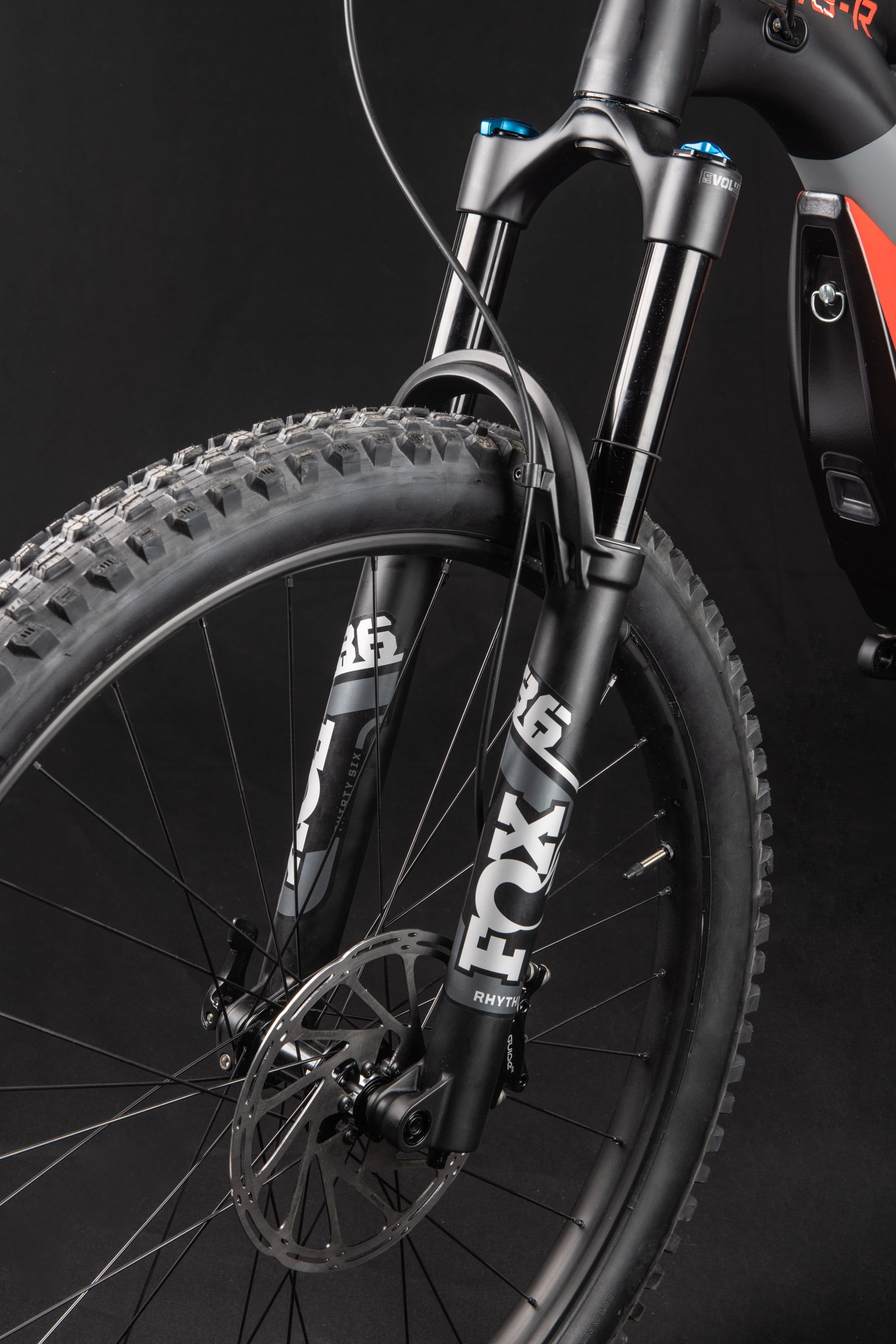 Suspension system designed for e-bikes. 